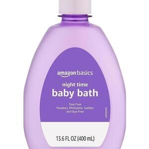 Amazon Basics Night-Time Baby Bath, Lightly Scented, 13.6 Fl Oz